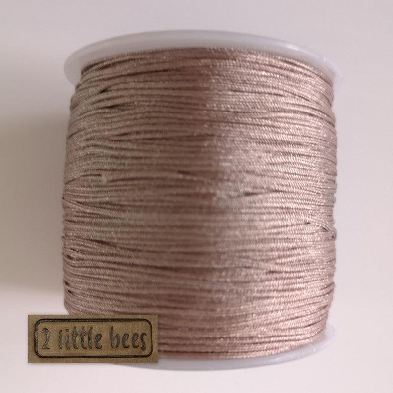 0.8mm Nylon Cord. Khaki - 2 little bees