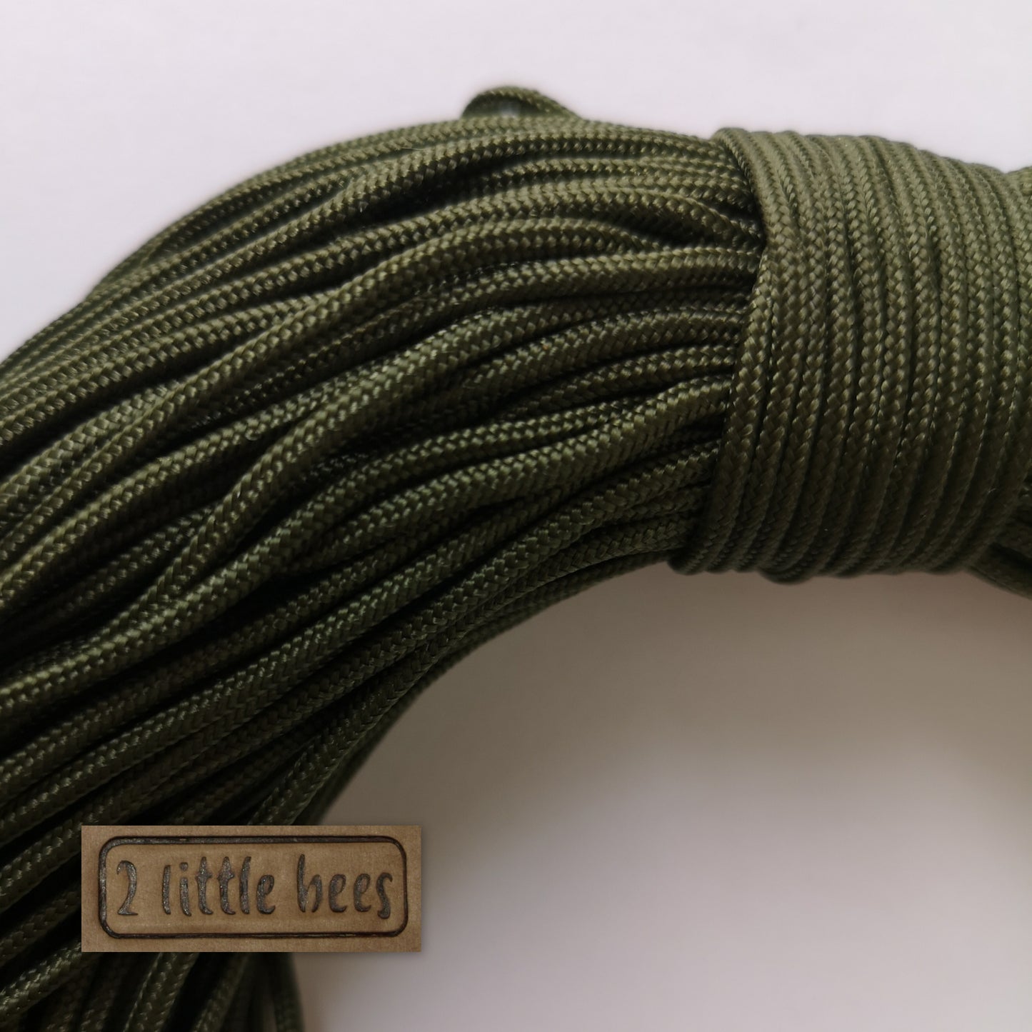 Army green paracord. Rope for camping , hiking