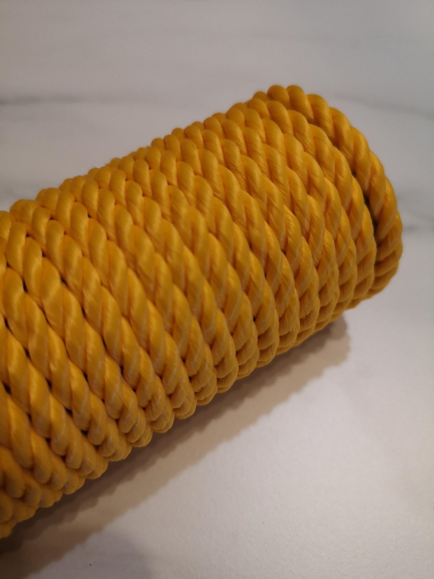 6mm Twisted Rope. Yellow