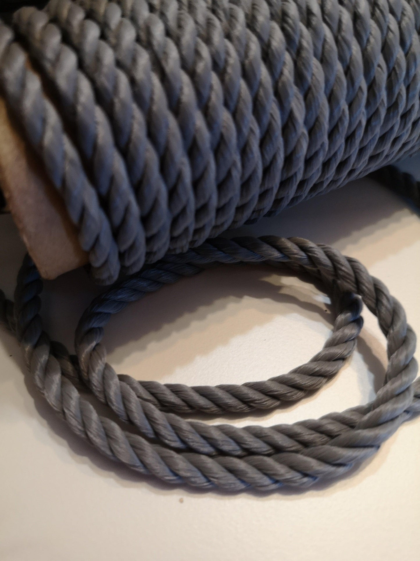 6mm Twisted Rope. Grey