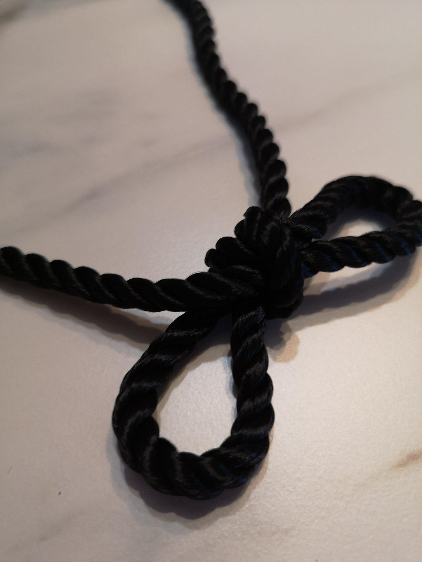 6mm Twisted Rope. Black