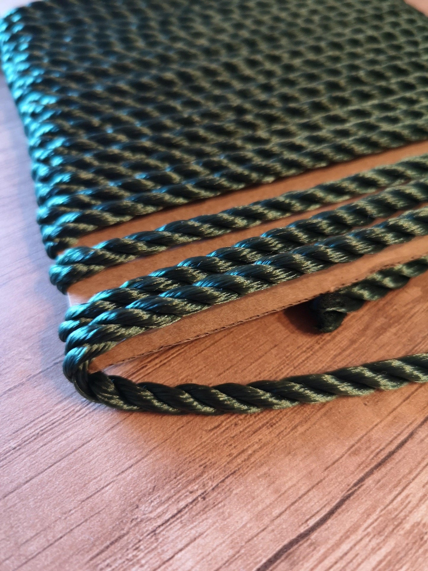 6mm Twisted Rope. Dark green
