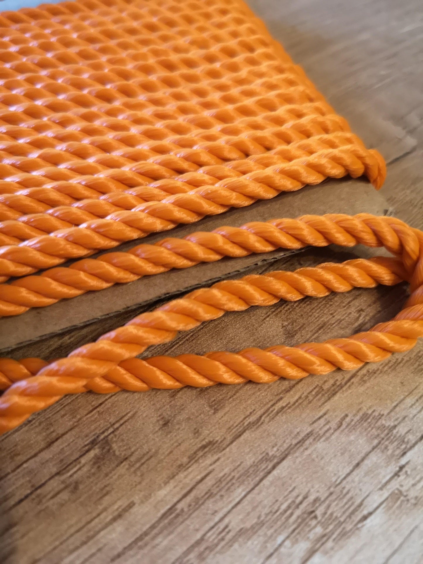 6mm Twisted Rope. Orange