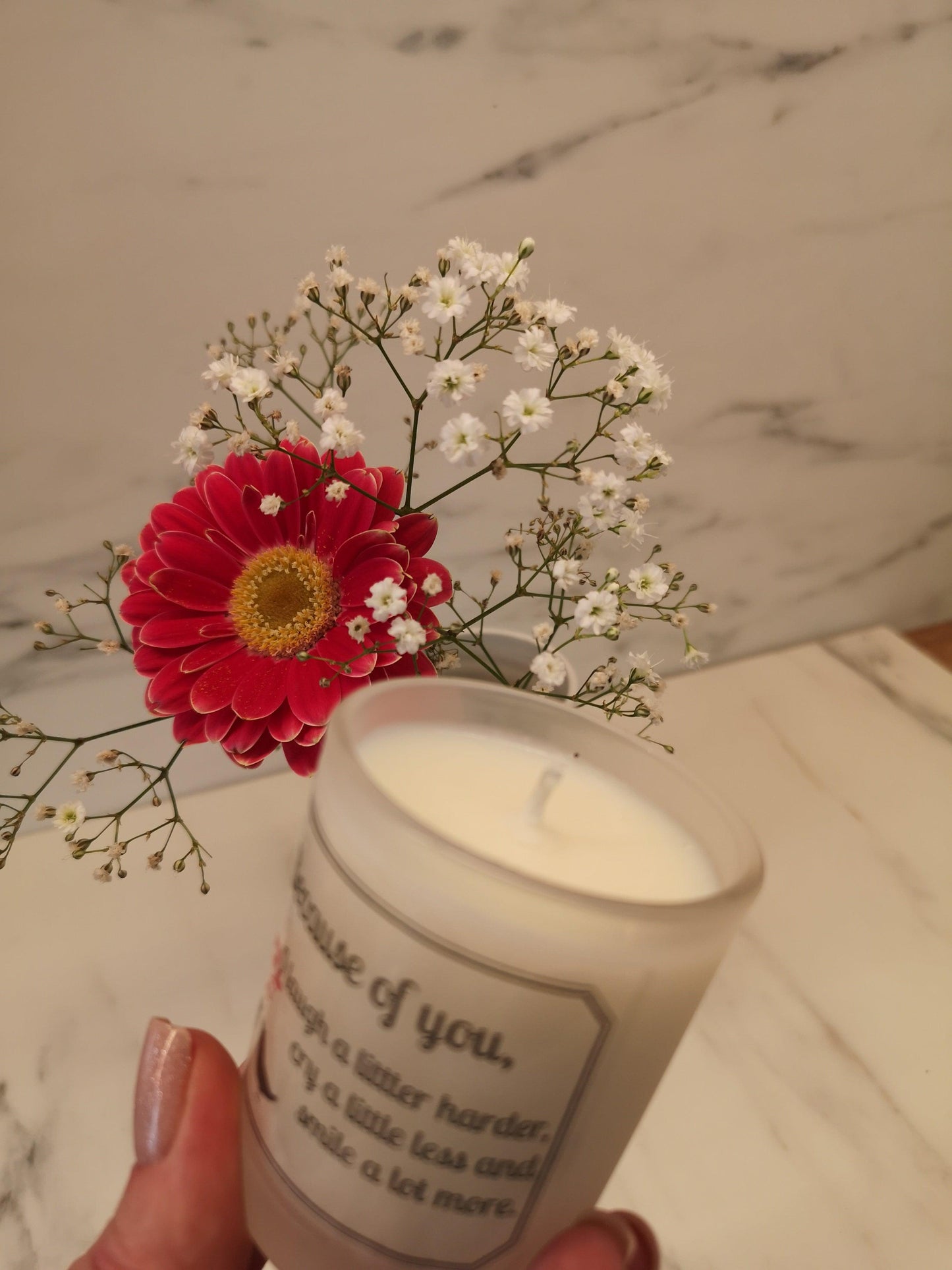 Soy wax candle. I have learned