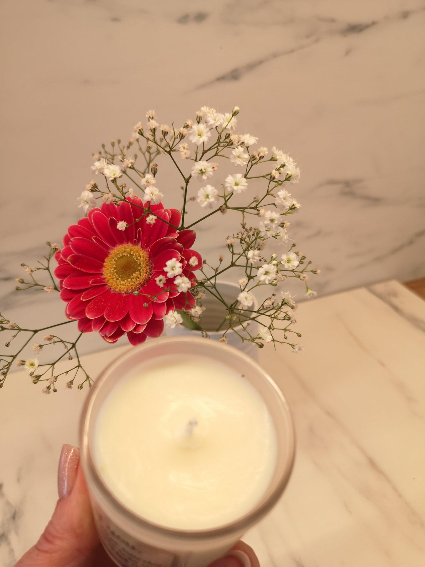 Soy wax candle. I have learned