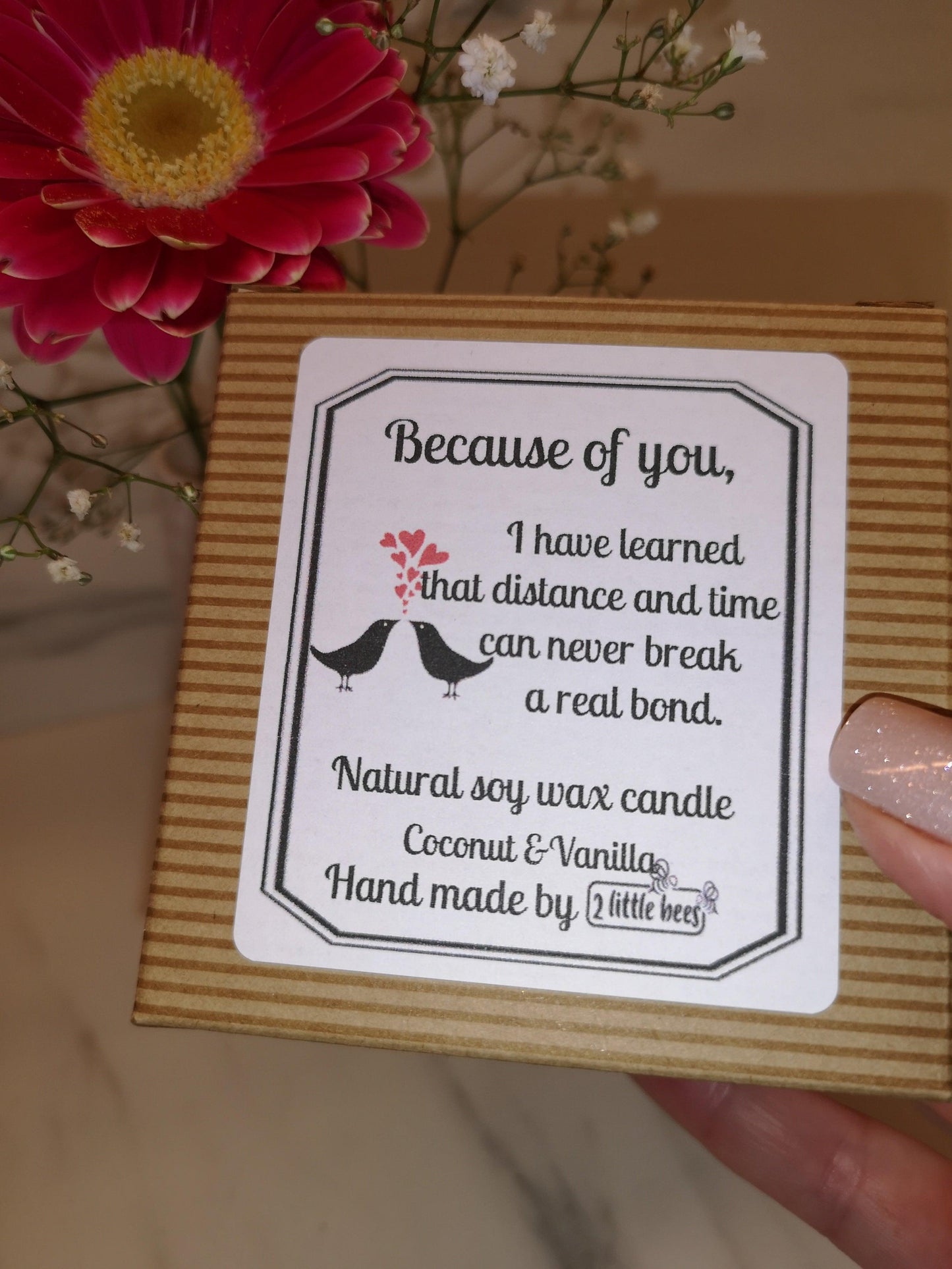 Soy wax candle. I have learned