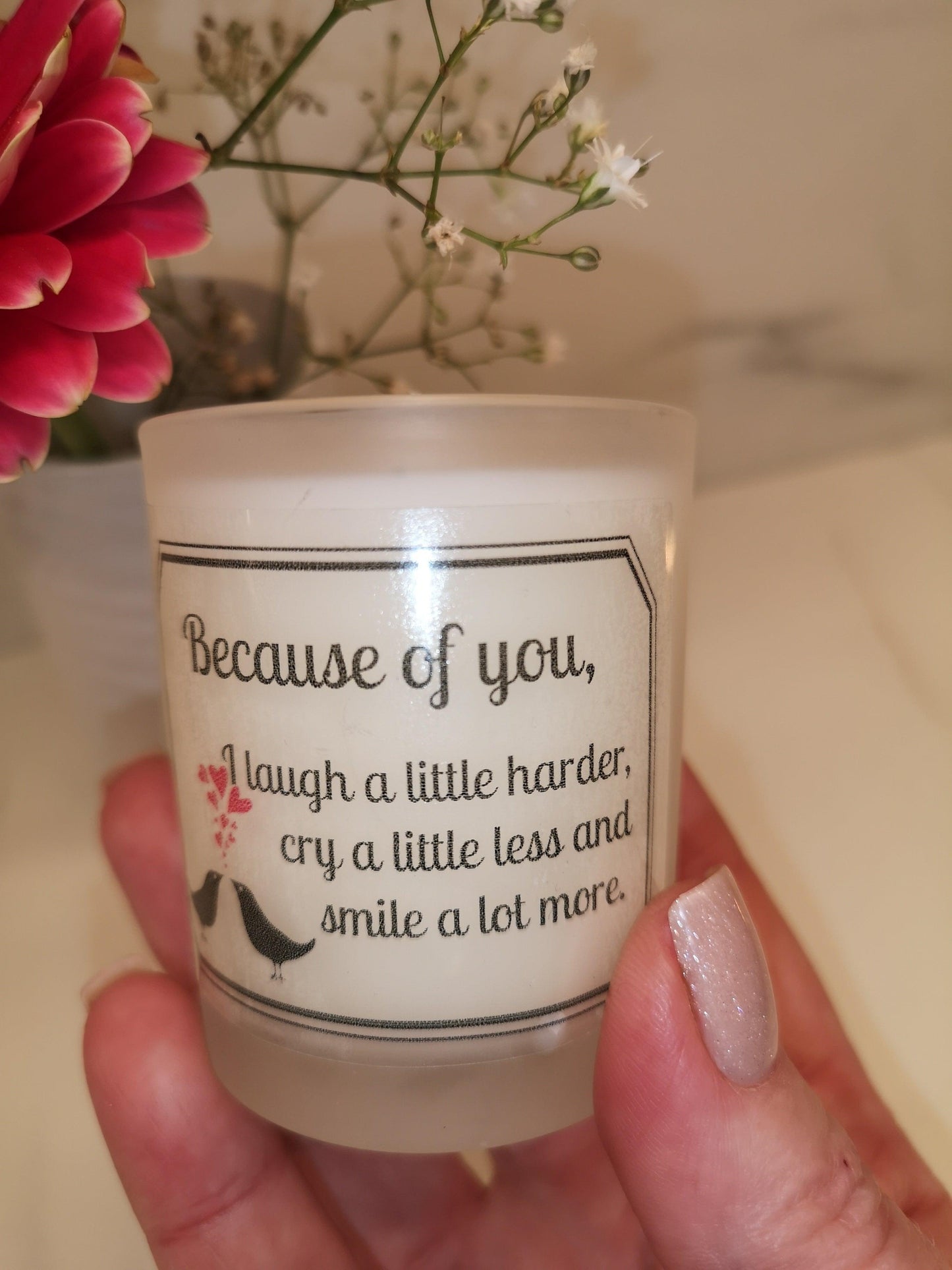 Soy wax candle. I laugh a little  harder