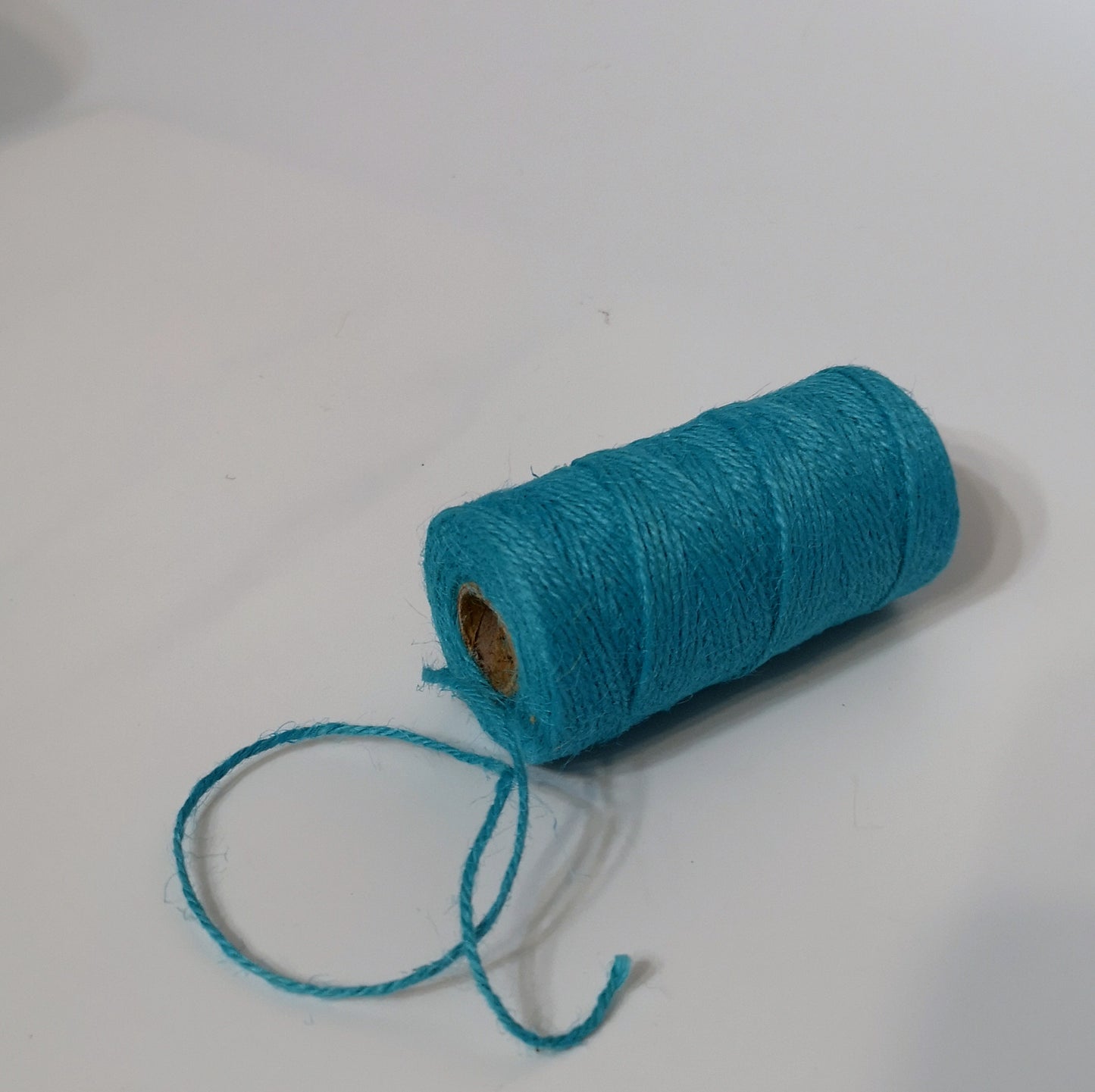 Natural Jute Twine Roll. Jade blue Eco-Friendly Garden, Craft & Packaging String.