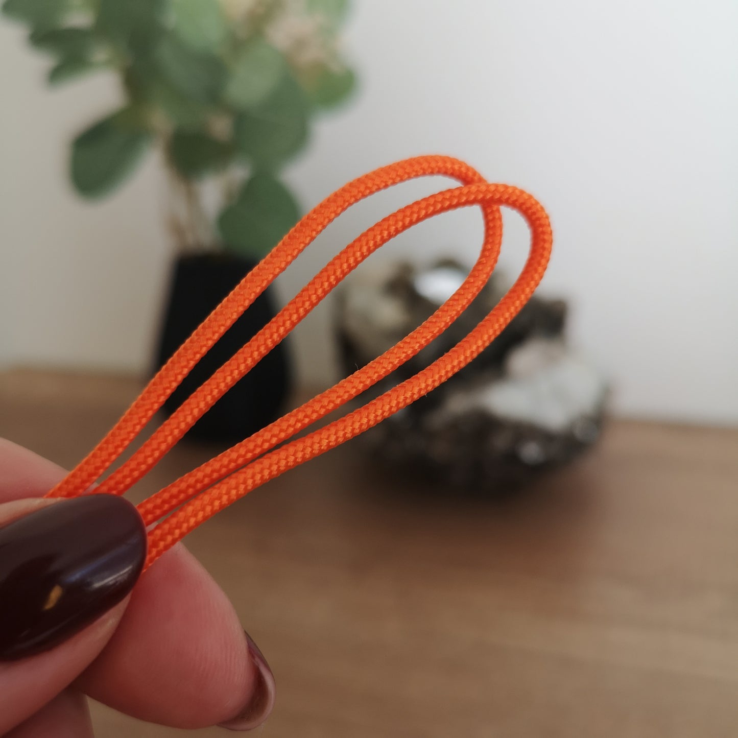 2mm paracord. Orange