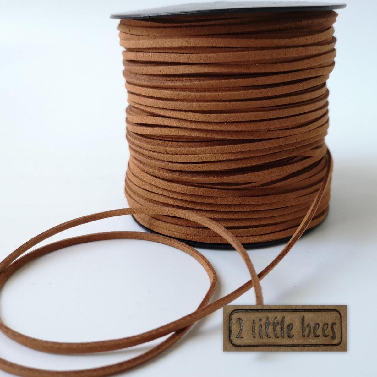 3mm  brown suede leather cord