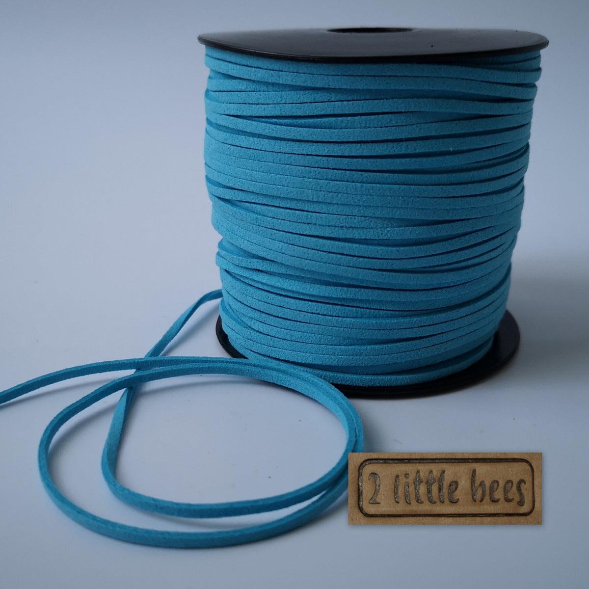 3mm Faux Suede Cord Turquoise