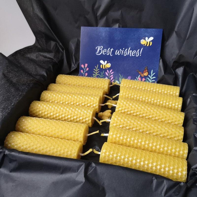Beeswax candle. Natural product