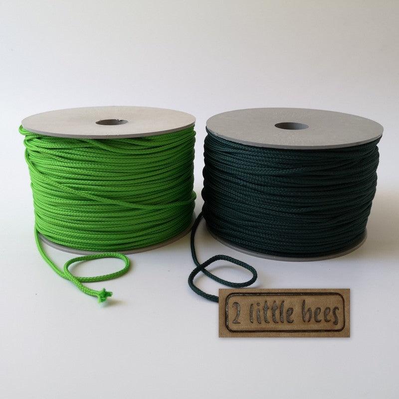 2mm Forest Green Strong Rope - 2 little bees