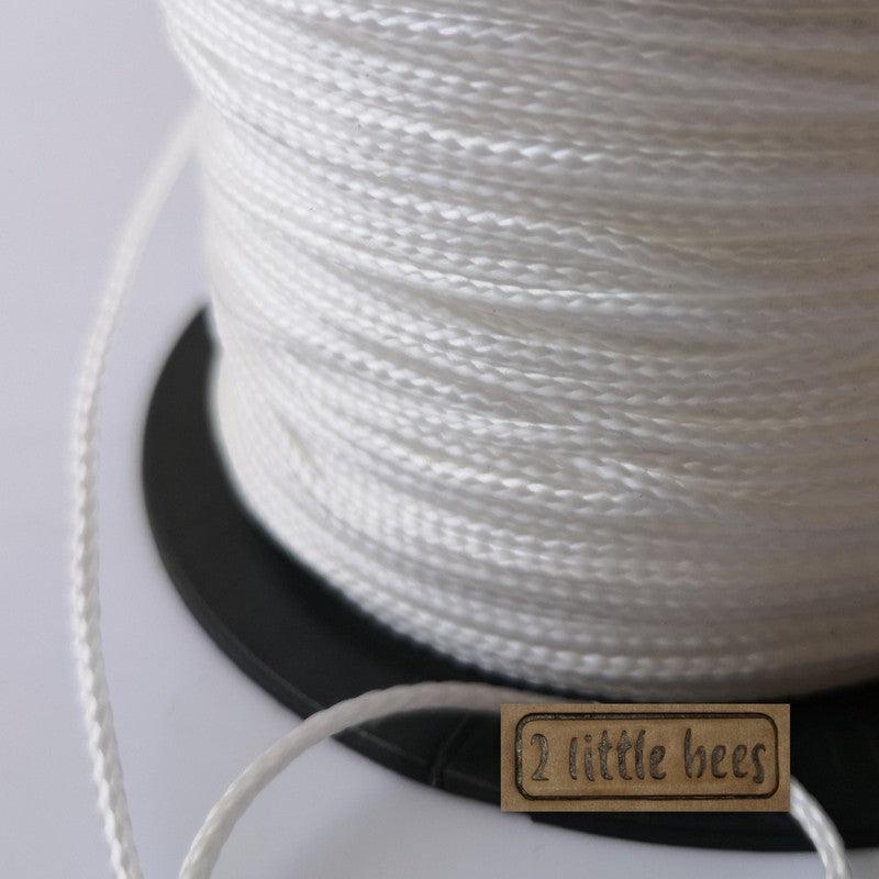 2mm White Strong Rope - 2 little bees