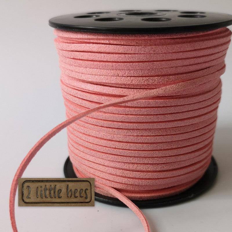 Faux suede pink. Craft supplies