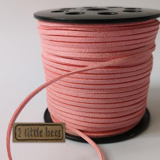 Faux suede pink. Craft supplies