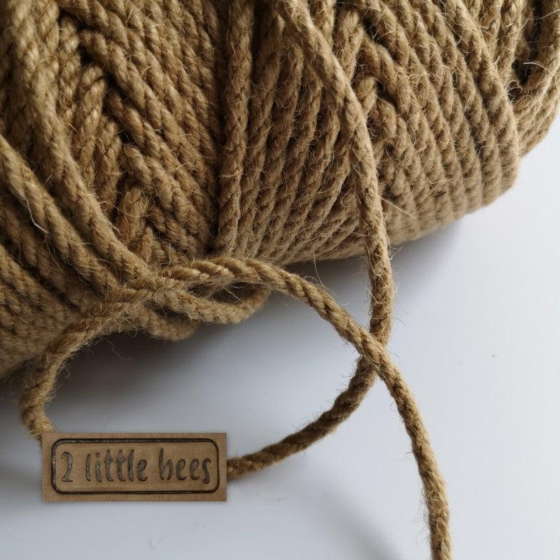 4mm natural jute twine - 2 little bees