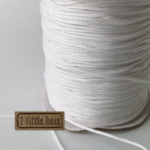 1.5mm Nylon white cord - 2 little bees