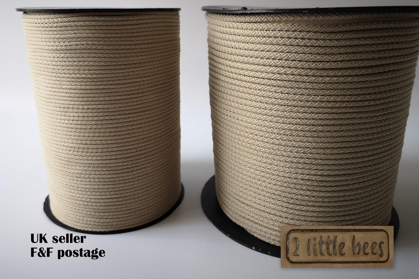 5mm Ivory Strong Rope - 2 little bees