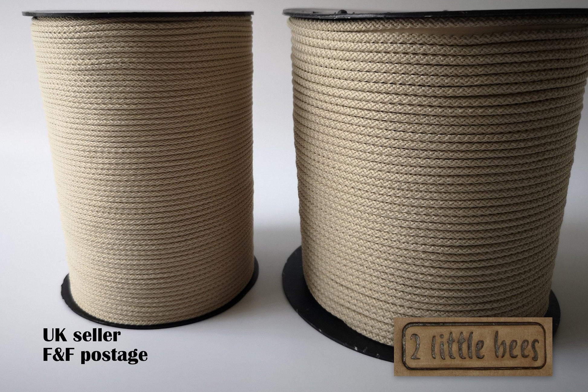 5mm Ivory Strong Rope - 2 little bees