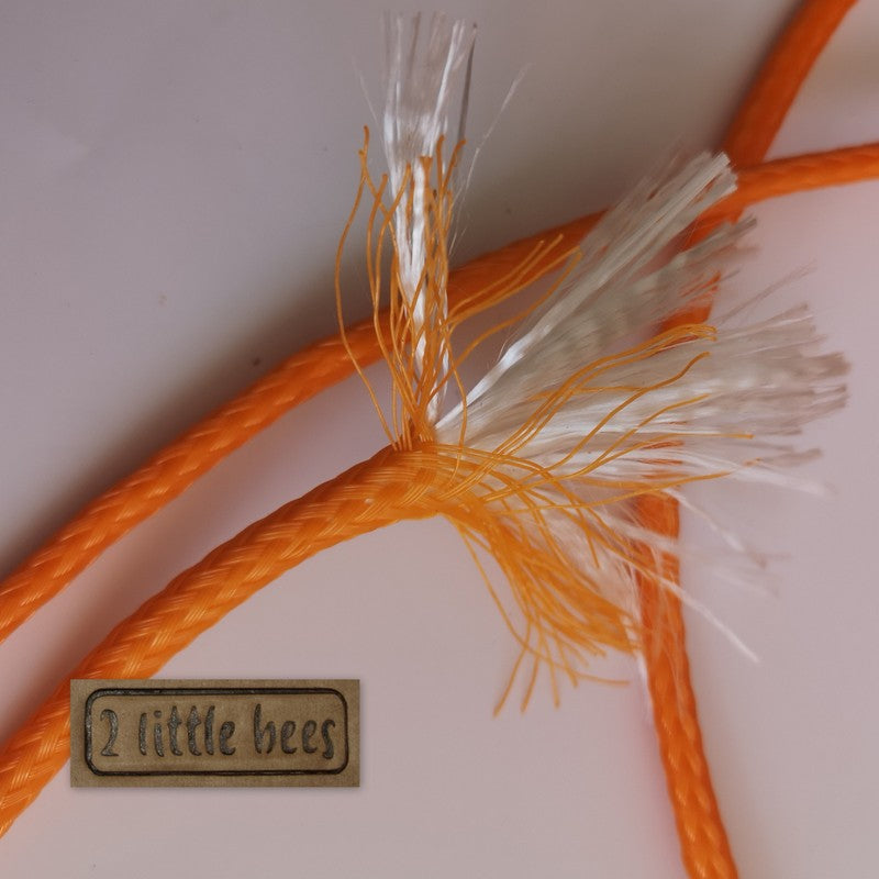 6mm orange rope - 2 little bees