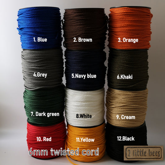 6mm twisted cord