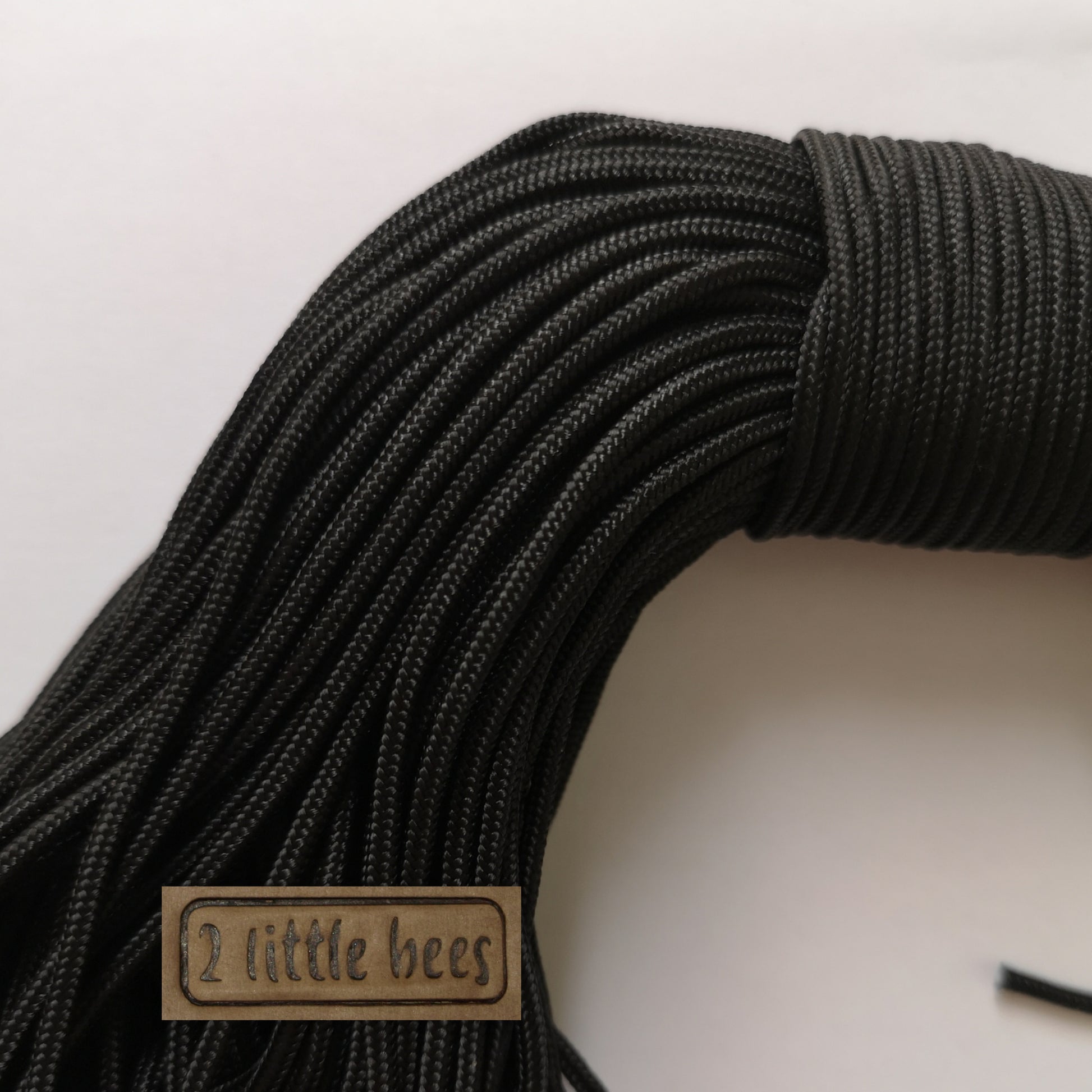 Black strong cord for hiking, camping, gardening