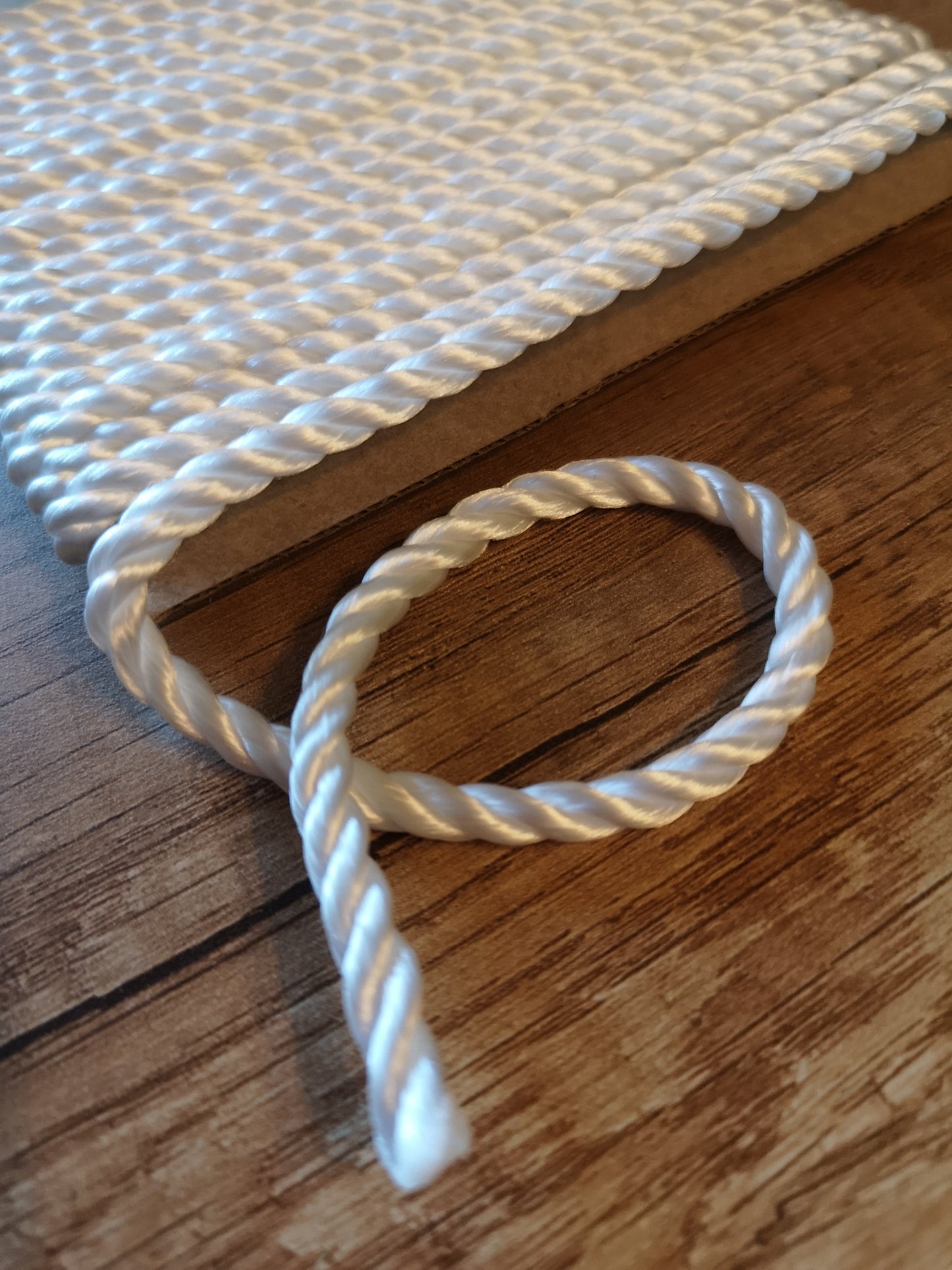 6mm Twisted Rope. White