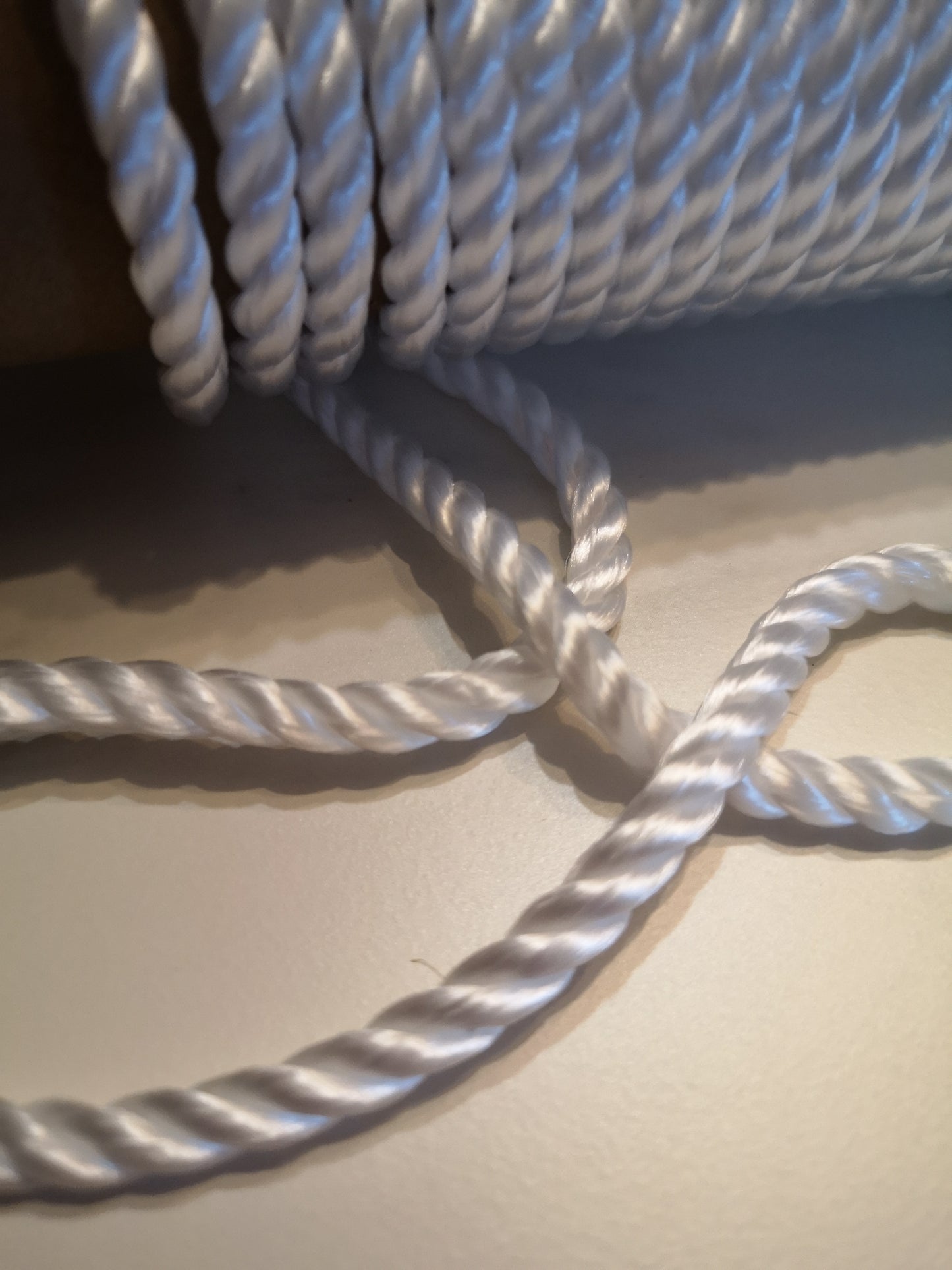 6mm Twisted Rope. White