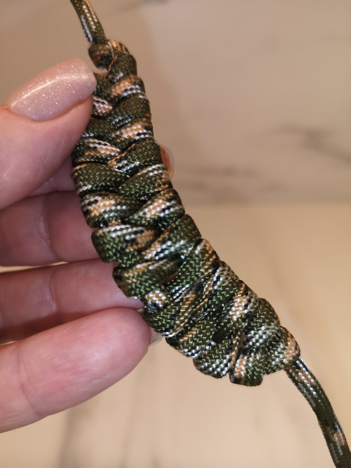 4mm camouflage paracord. 7 Strand