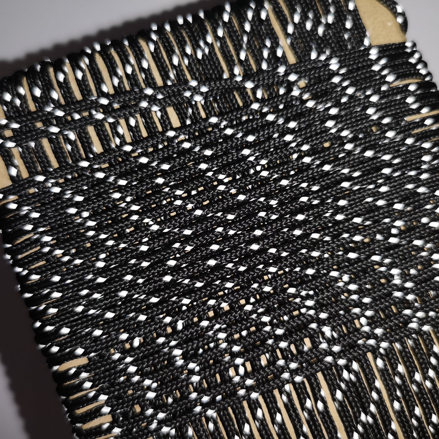 2mm black  reflective paracord