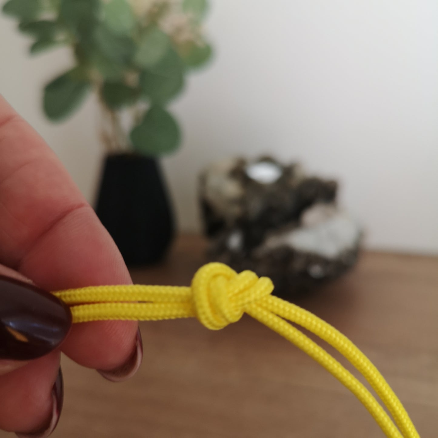 2mm paracord. Yellow