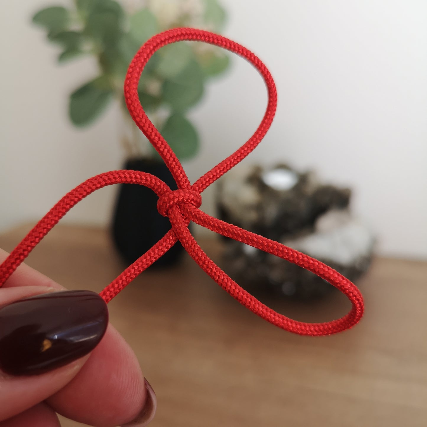 2mm paracord. Red