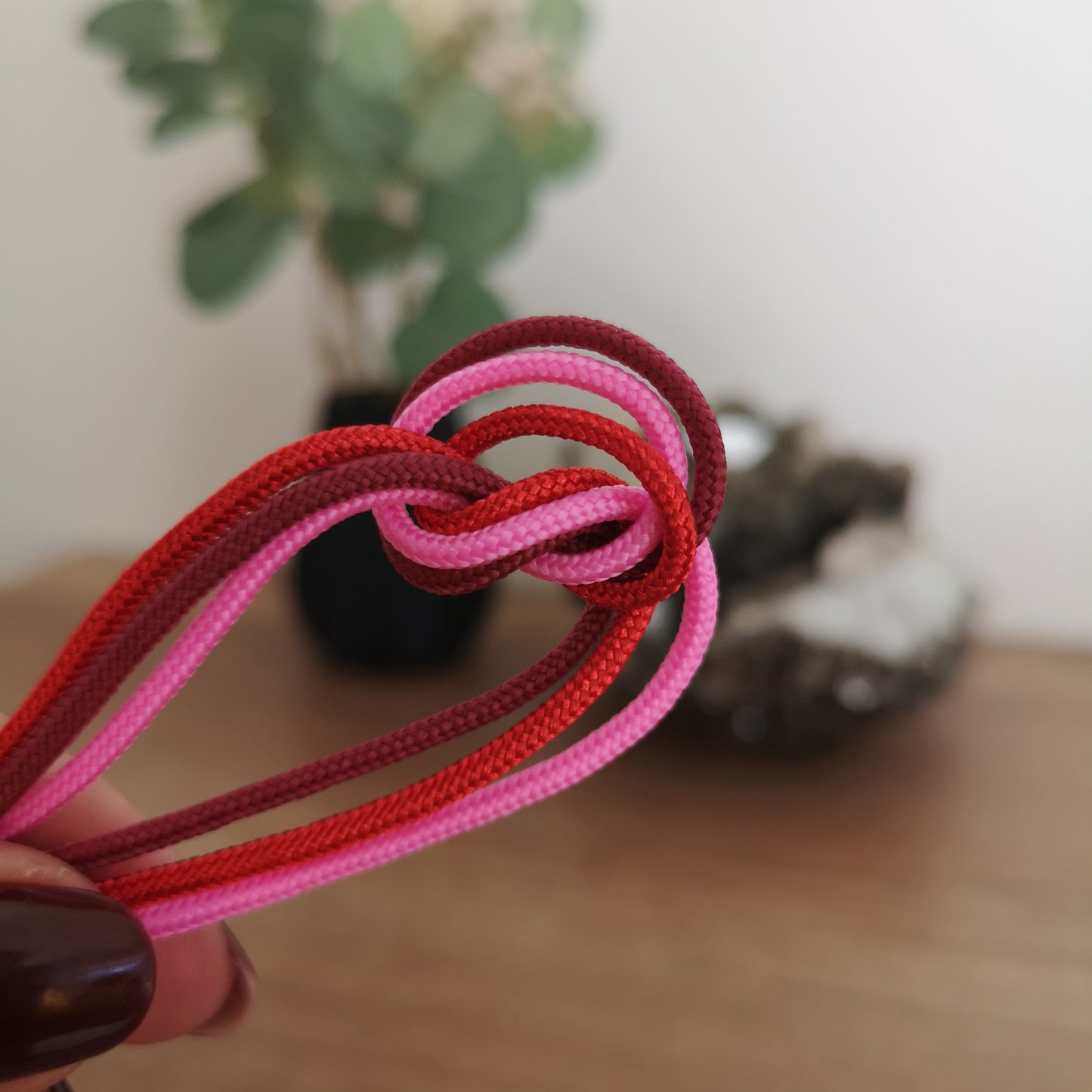 2mm paracord. Red