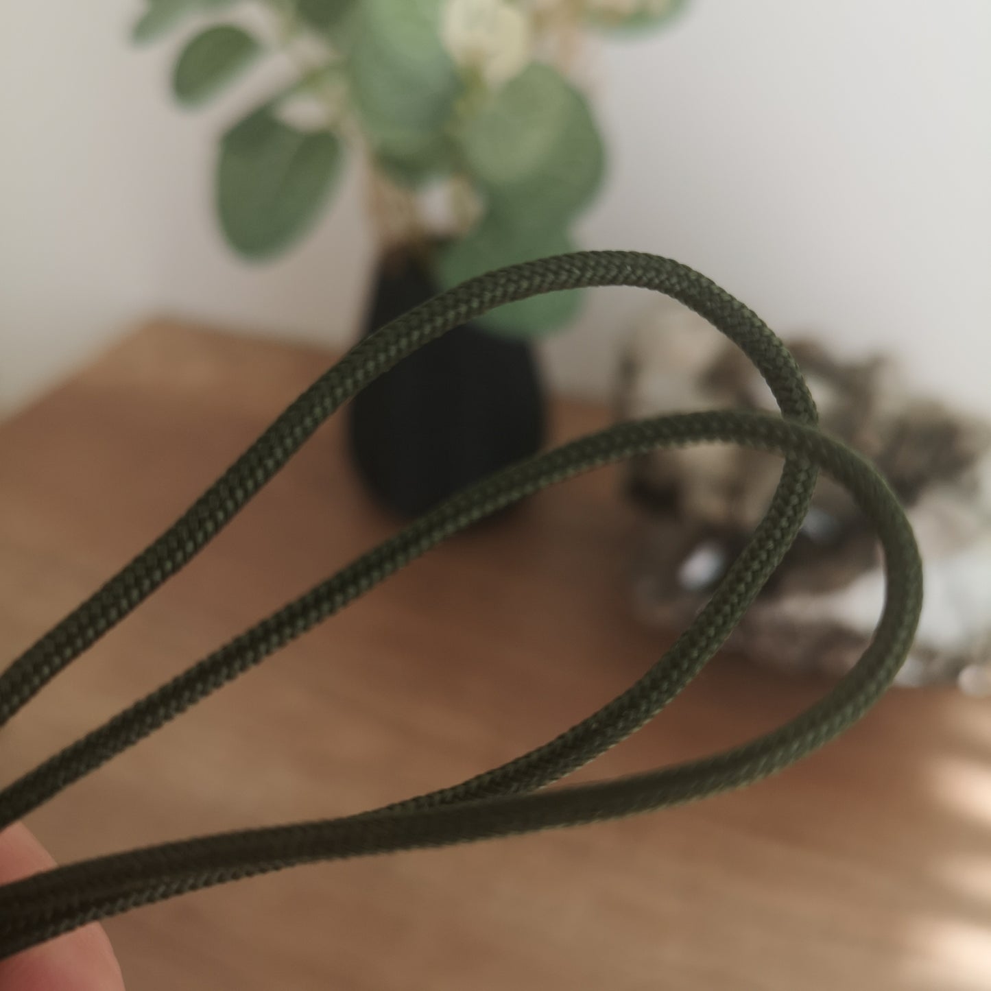2mm paracord. Army green