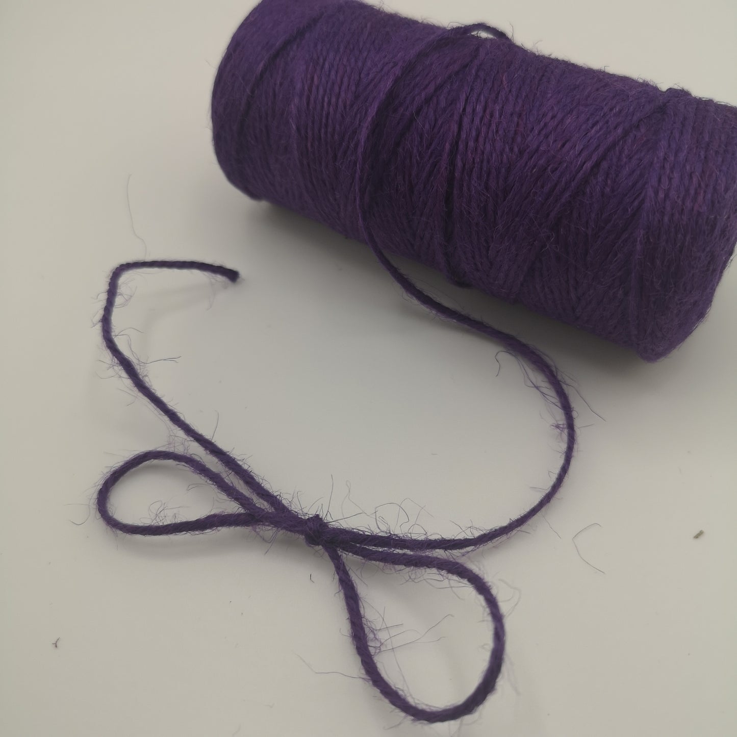 Natural Jute Twine Roll. Purple Eco-Friendly Garden, Craft & Packaging String.