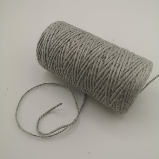 Natural Jute Twine Roll. Grey. Eco-Friendly Garden, Craft & Packaging String.