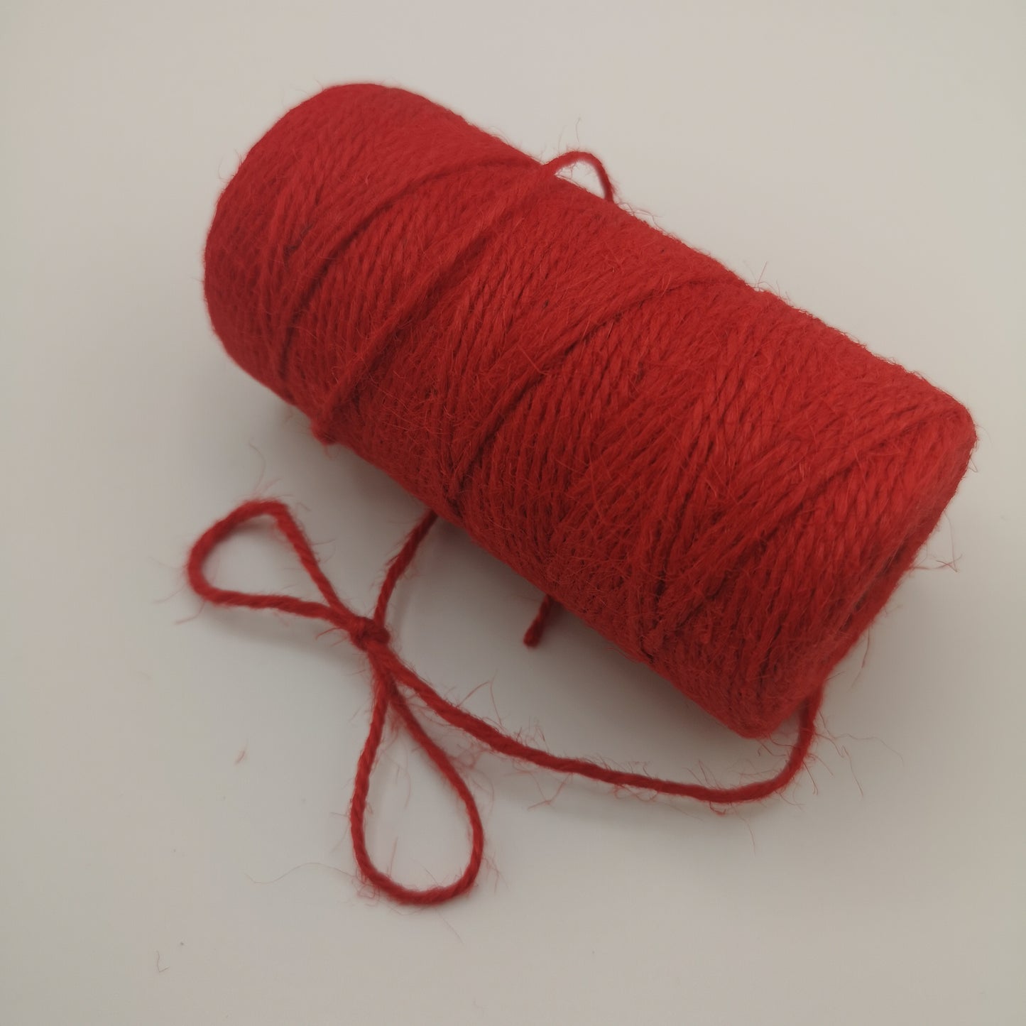 Natural Jute Twine Roll. Red. Eco-Friendly Garden, Craft & Packaging String.