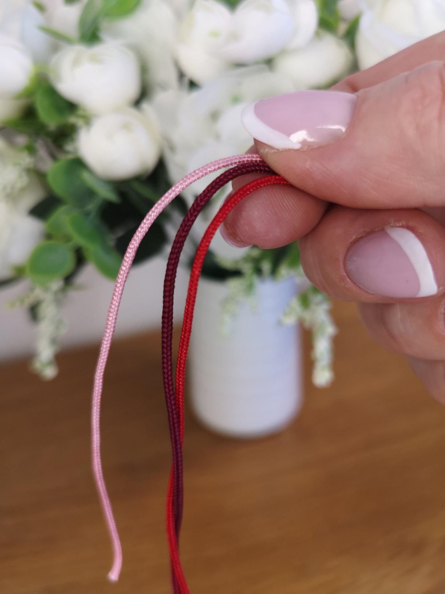 1.5mm nylon cord for braclets, necklace, beading