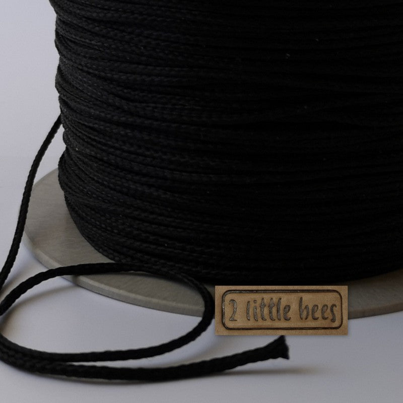 2mm Black Strong Rope - 2 little bees