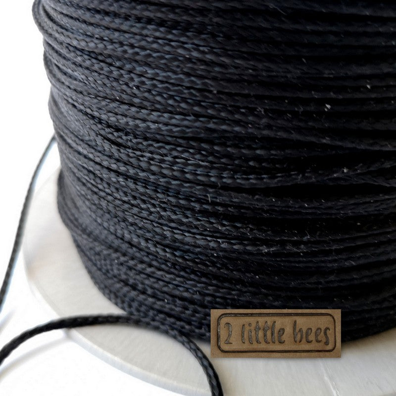 2mm Black Strong Rope - 2 little bees