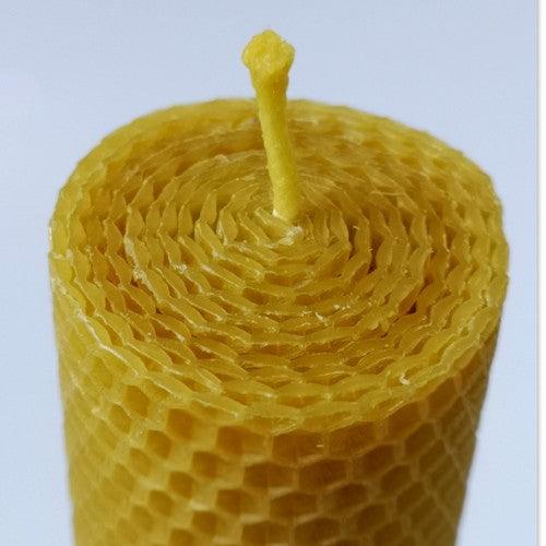 16cm Beeswax Candle - 2 little bees