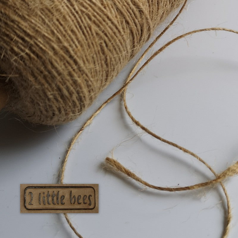 1mm natural jute twine - 2 little bees
