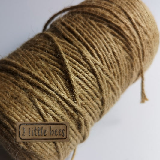 3mm natural jute twine - 2 little bees
