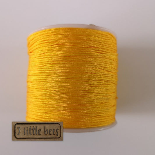 0.8mm Nylon Cord. Dark yellow - 2 little bees