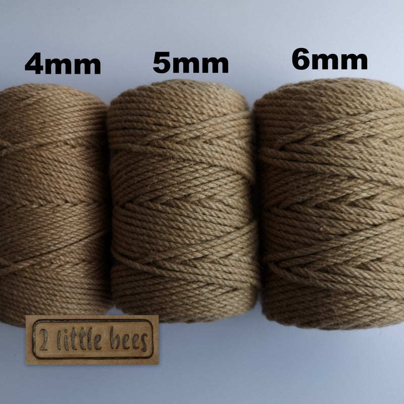 5mm natural jute twine - 2 little bees