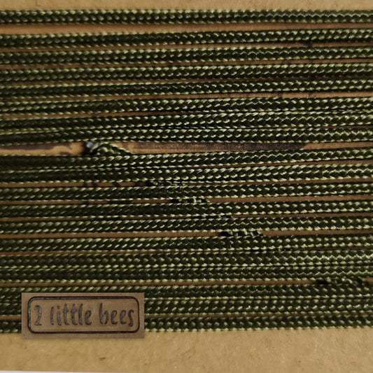 2mm paracord. Army green - 2 little bees