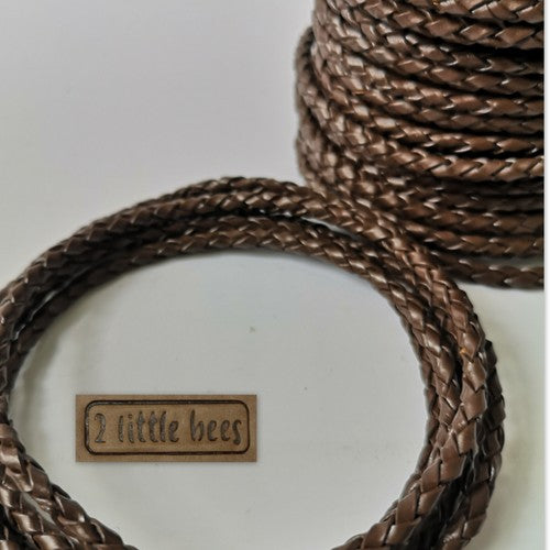 Braided brown cord