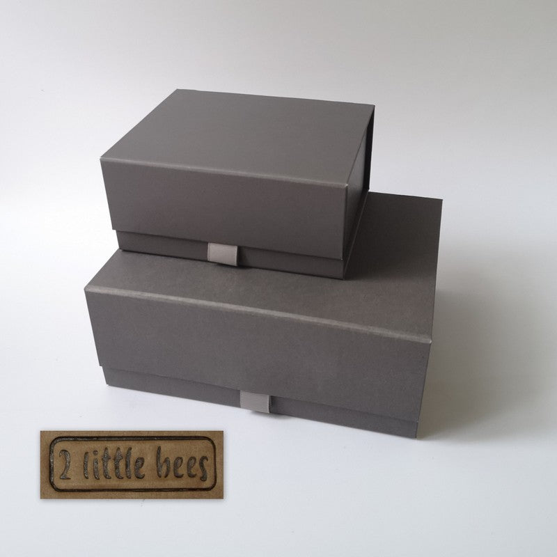 Grey magnetic gift box