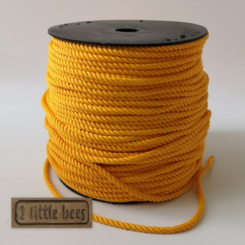 Twisted cord. Yellow